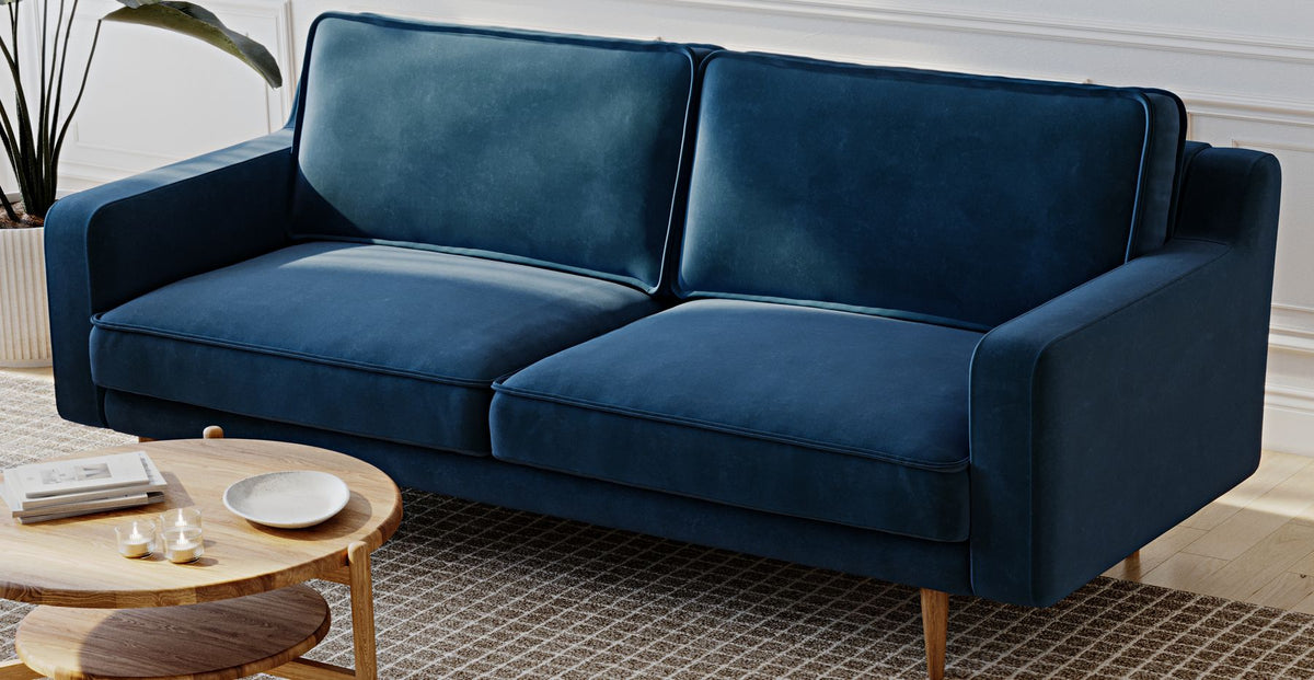 Klem Slim Üçlü ve Tekli Koltuk Takımı - Kadife