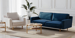 Klem Slim Üçlü ve Tekli Koltuk Takımı - Kadife