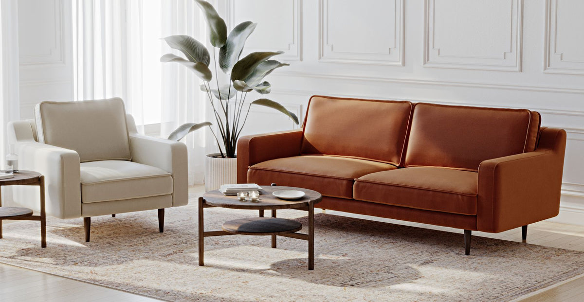 Klem Slim Üçlü ve Tekli Koltuk Takımı - Performans Kadife