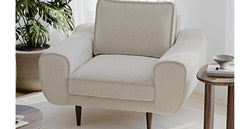 Klem Tekli Koltuk Ahşap Ayak - Bukle