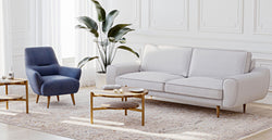 Klem Üçlü ve Modsy Berjer Koltuk Takımı - Keten