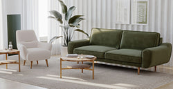 Klem Üçlü ve Modsy Berjer Koltuk Takım - Kadife