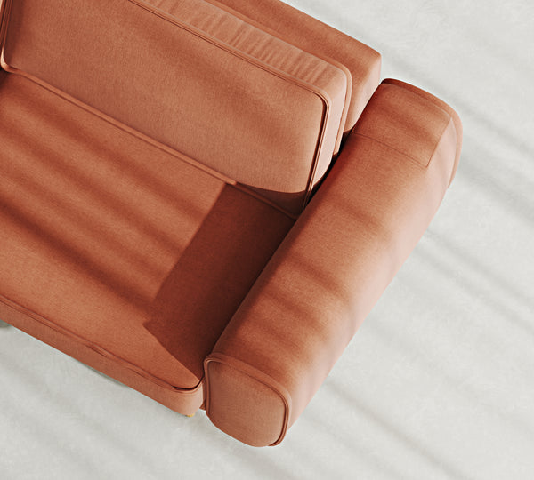 Klem Tekli Koltuk Large Ahşap Ayak - Performans Kadife