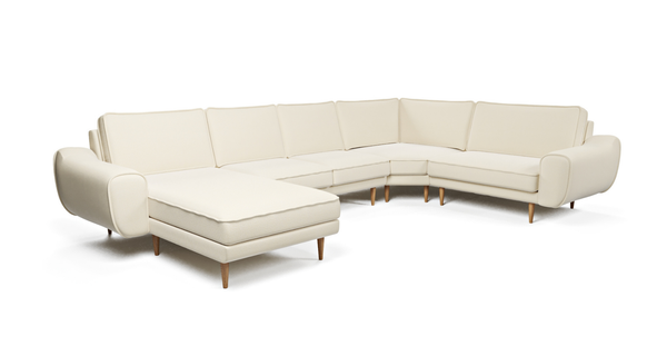 Klem 376 x 240 Geniş Köşe Ahşap Ayak - Doğal Doku