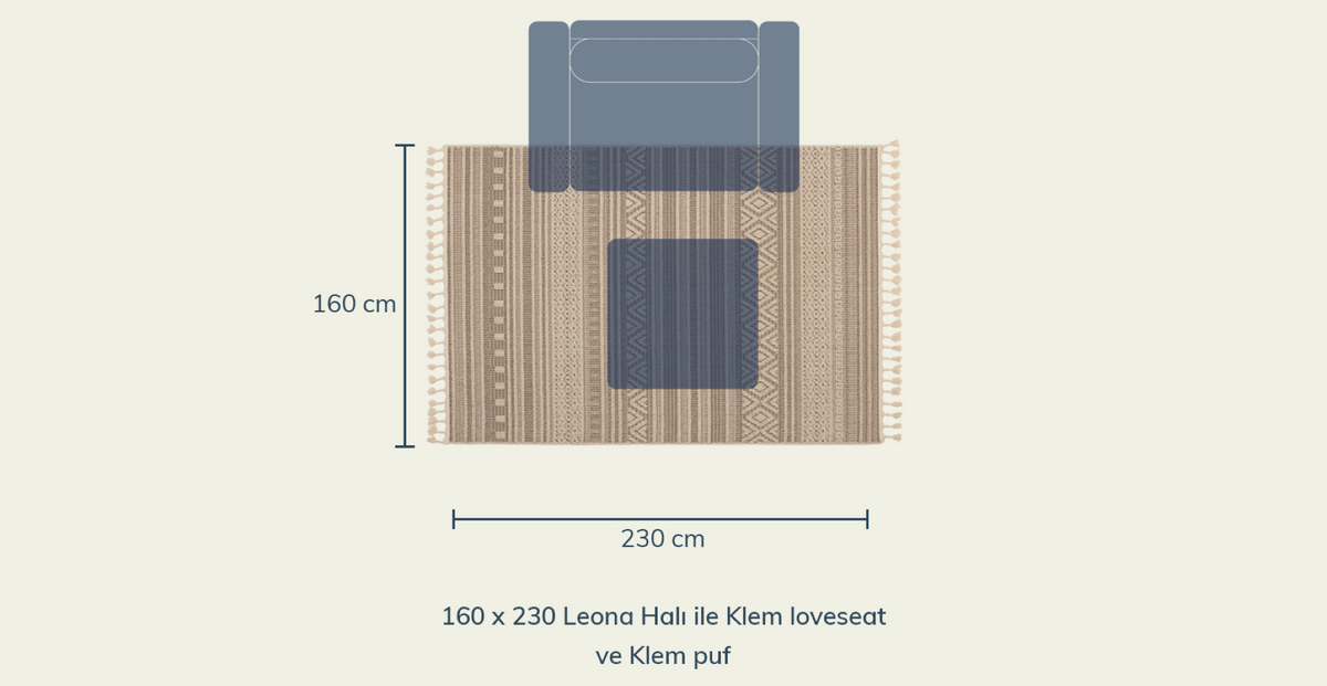 Leona Sık Dokuma Halı - 160 x 230