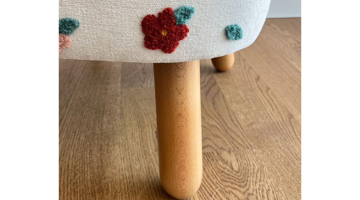 Lilien Garden Punch Berjer & Puf Takımı