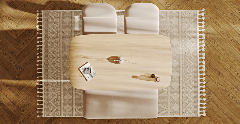 Lyno 77x140 Sabit Yemek Masası Takımı (Roa Bench & 2 Venn Sandalye) - Kadife