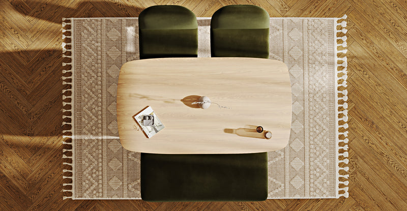 Lyno 77x140 Sabit Yemek Masası Takımı (Roa Bench & 2 Venn Sandalye) - Kadife
