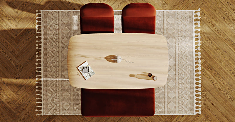 Lyno 77x140 Sabit Yemek Masası Takımı (Roa Bench & 2 Venn Sandalye) - Kadife