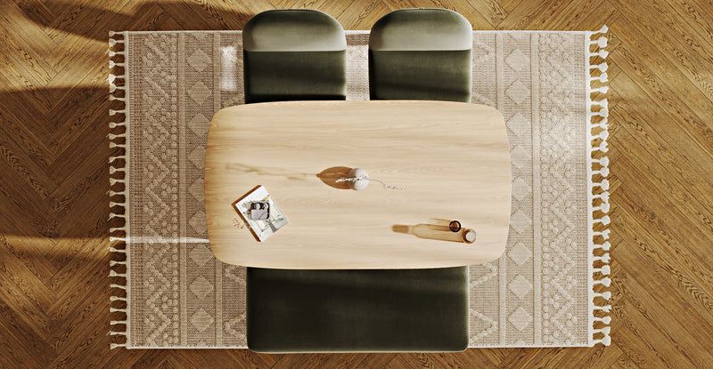 Lyno 77x140 Sabit Yemek Masası Takımı (Roa Bench & 2 Venn Sandalye) - Performans Keten