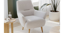 Klem Slim Üçlü ve Modsy Berjer Koltuk Takımı - Keten