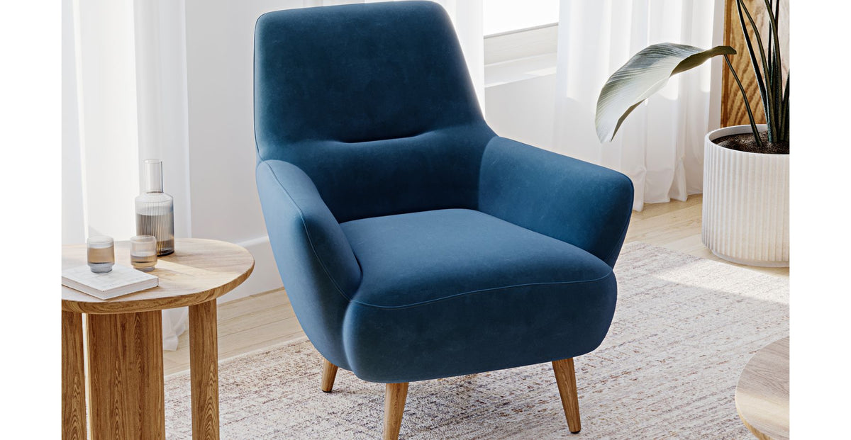 Klem Üçlü ve Modsy Berjer Koltuk Takım - Kadife