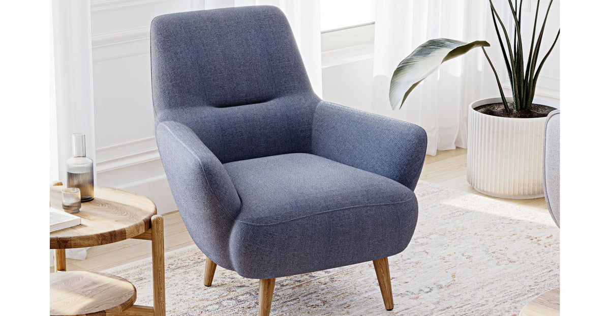 Klem Üçlü ve Modsy Berjer Koltuk Takımı - Keten