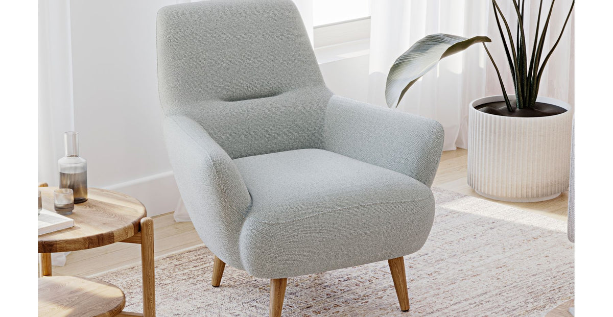 Klem Slim Üçlü ve Modsy Berjer Koltuk Takımı - Keten