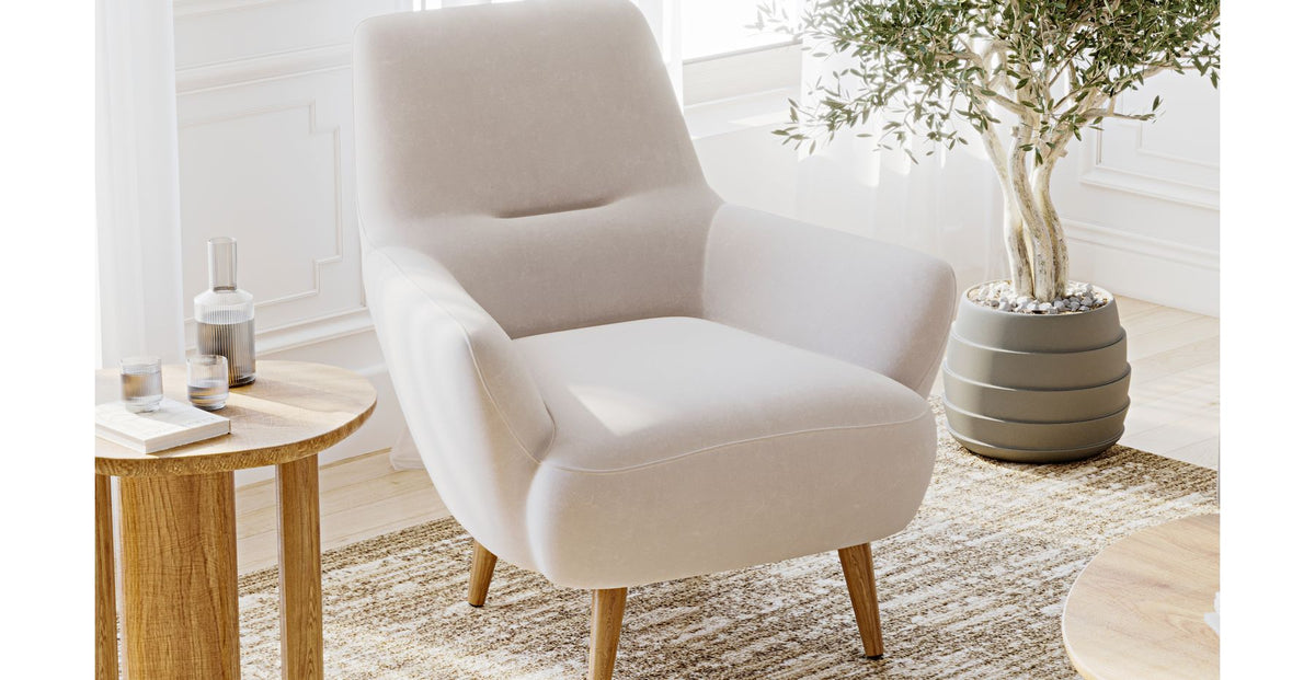 Klem Slim Üçlü ve Modsy Berjer Koltuk Takımı - Kadife