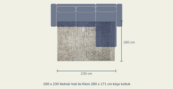 Mohair Yumuşak Halı - 160 x 230