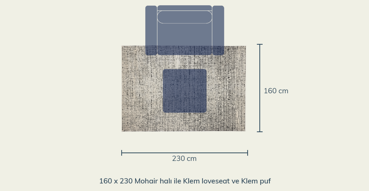 Mohair Yumuşak Halı - 160 x 230