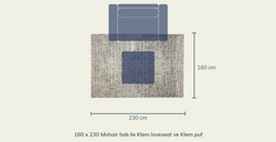 Mohair Yumuşak Halı - 160 x 230