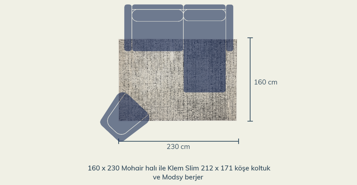 Mohair Yumuşak Halı - 160 x 230