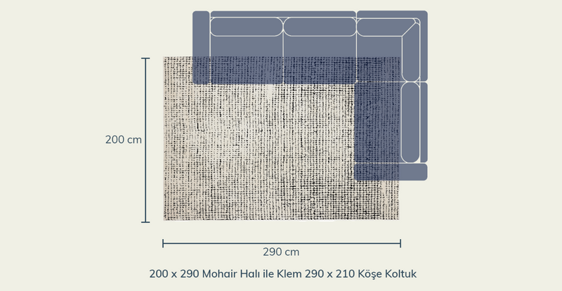 Mohair Yumuşak Halı - 200 x 290