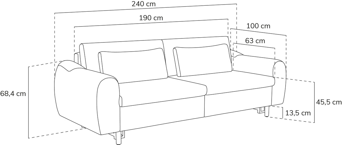 Nyra Yataklı Üçlü ve Klem Tekli Koltuk Takımı - Kadife & Bukle