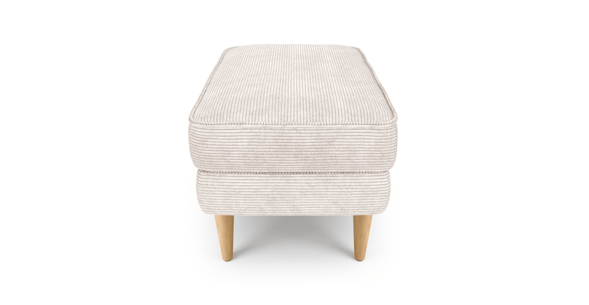 Klem Slim Kemik Köşe ve Puf Small Koltuk Takımı - Fitilli Kadife