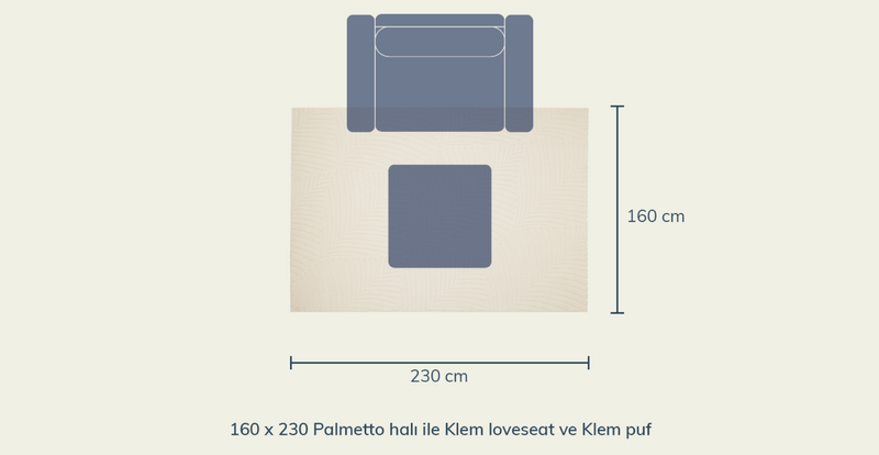 Palmetto Yumuşak Halı - 160 x 230