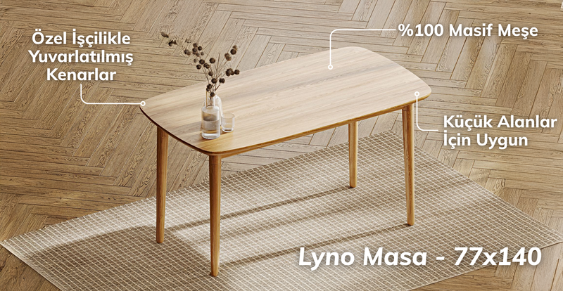 Lyno 77x140 Sabit Yemek Masası Takımı (Roa Bench & 2 Venn Sandalye) - Kadife