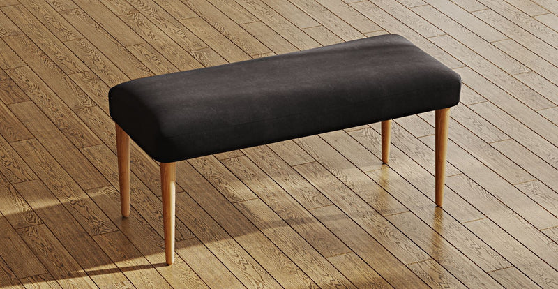 Lyno 77x140 Cm Açılır Yemek Masası Takımı (Roa Bench & 4 Roa Sandalye) - Kadife