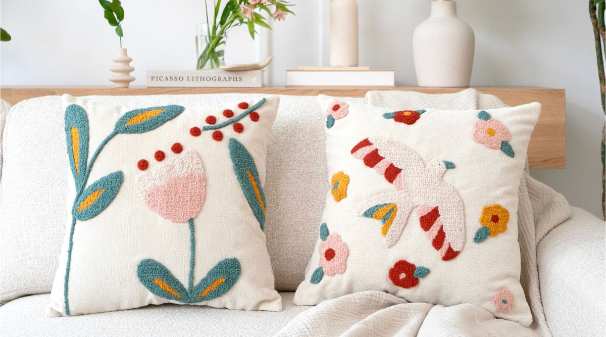 Lovely Lilly Punch Puf & Kırlent Takımı