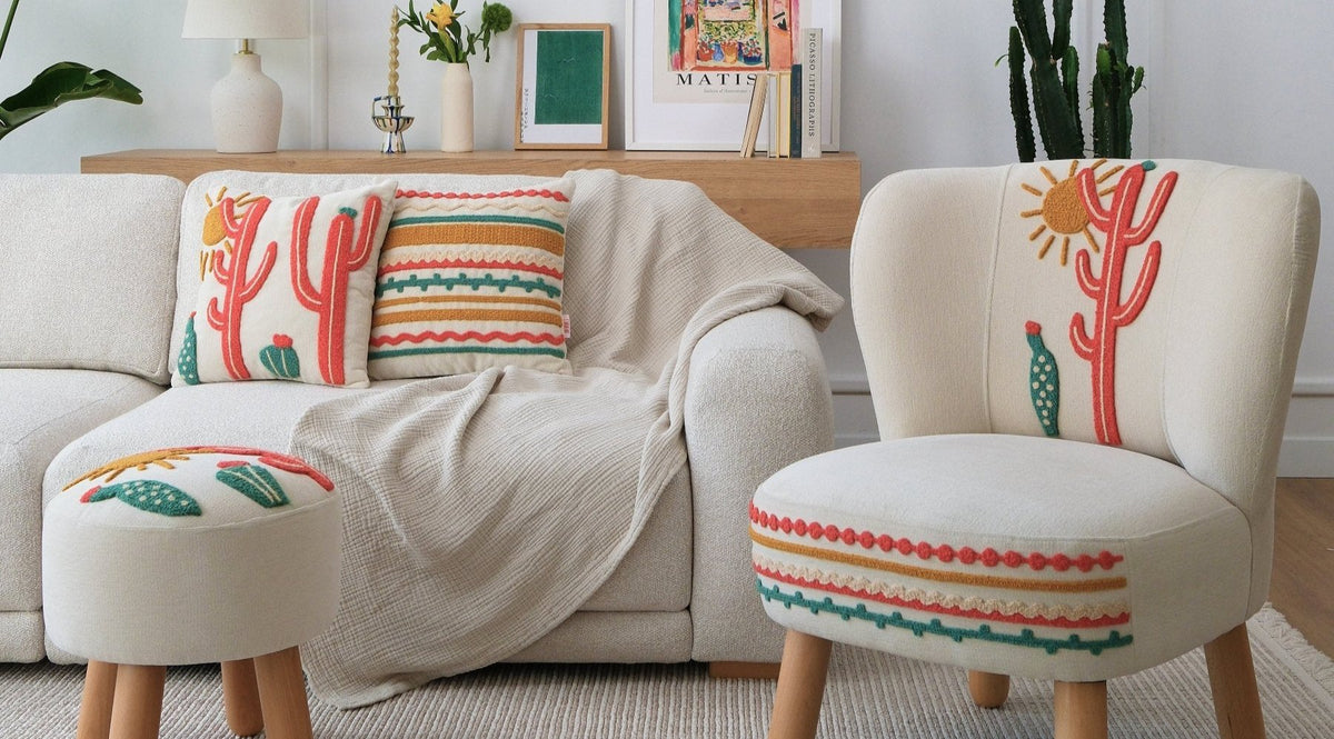 Terrarium Punch Berjer & Puf & Kırlent Takımı