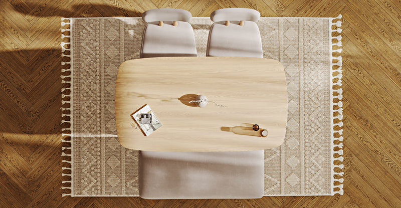 Lyno 77x140 Cm Sabit Yemek Masası Takımı (Roa Bench & 2 Roa Sandalye) - Kadife