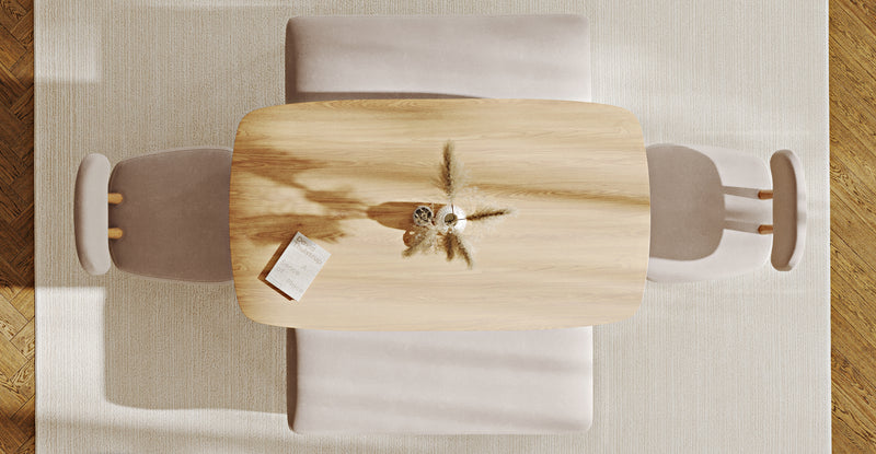 Lyno 77x140 Cm Sabit Yemek Masası Takımı (2 Roa Bench & 2 Roa Sandalye) - Kadife