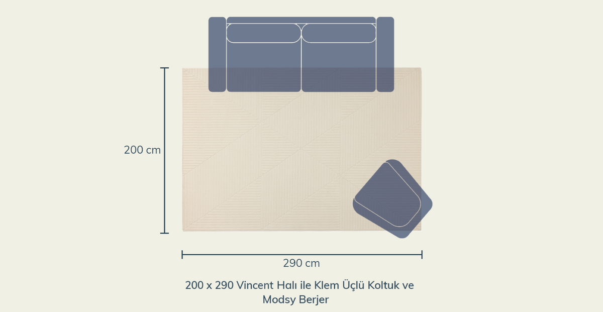 Vincent Yumuşak Halı - 200 x 290