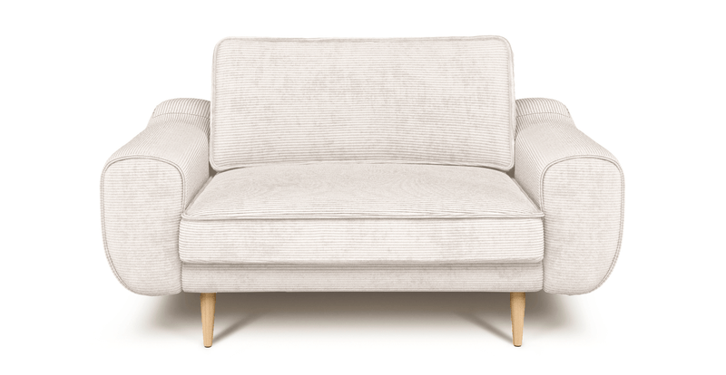 Klem Loveseat Ahşap Ayak - Fitilli Kadife
