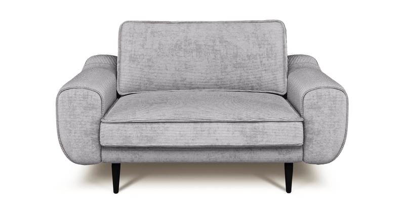 Klem Loveseat Ahşap Ayak - Fitilli Kadife