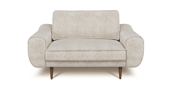 Klem Loveseat Ahşap Ayak - Doğal Doku