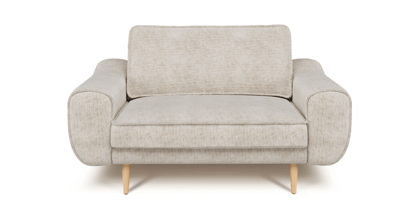 Klem Loveseat Ahşap Ayak - Doğal Doku