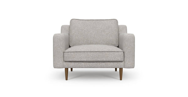 Klem Slim Tekli Koltuk Large Ahşap Ayak - Keten