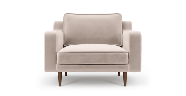 Klem Slim Tekli Koltuk Large Ahşap Ayak - Kadife