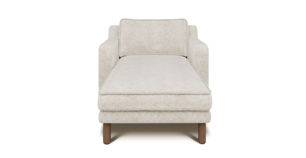 Klem Slim Dinlenme Koltuğu Silindir Ahşap Ayak - Doğal Doku