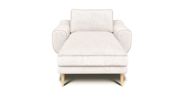 Klem Dinlenme Koltuğu Ahşap Ayak - Fitilli Kadife