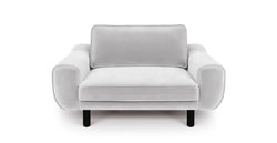 Klem Loveseat Silindir Ahşap Ayak - Kadife