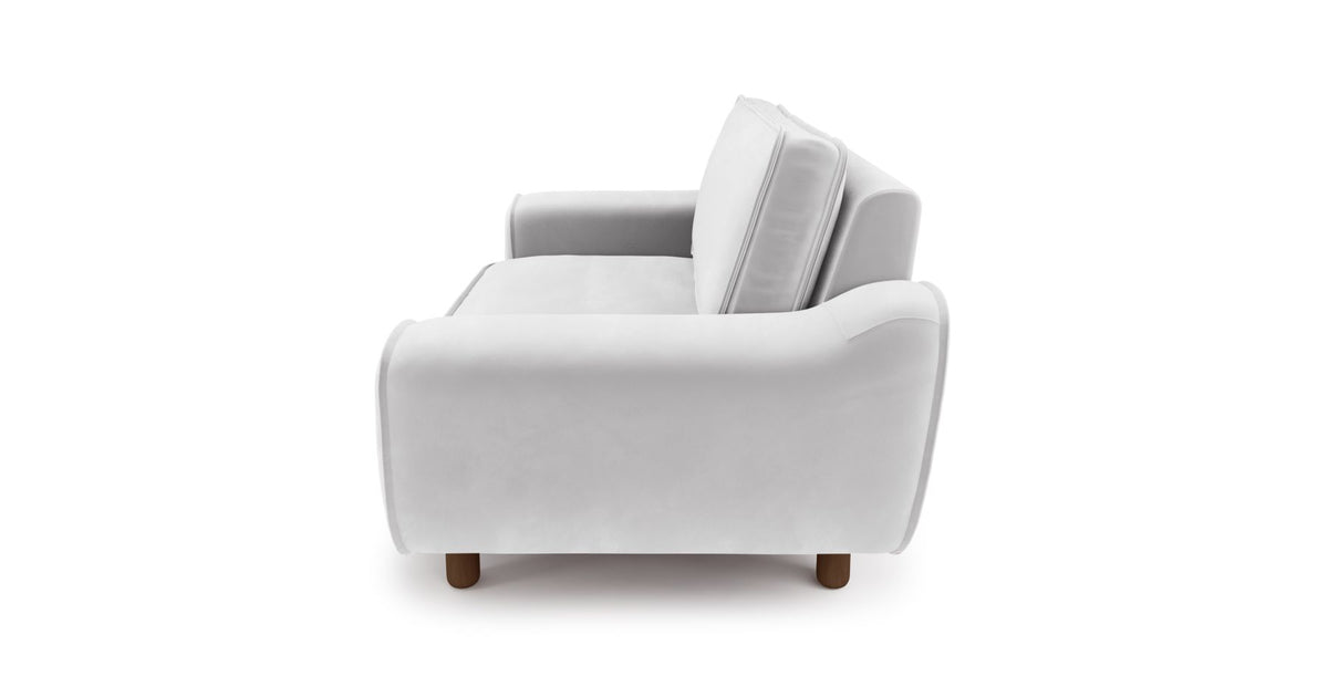 Klem Loveseat Silindir Ahşap Ayak - Kadife