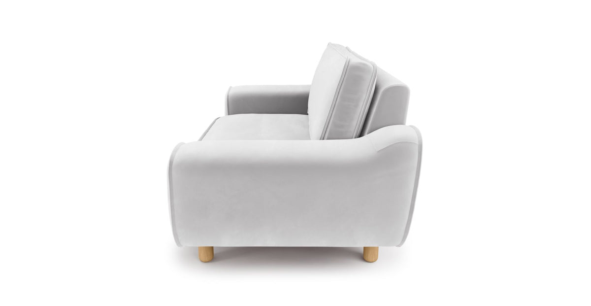 Klem Loveseat Silindir Ahşap Ayak - Kadife