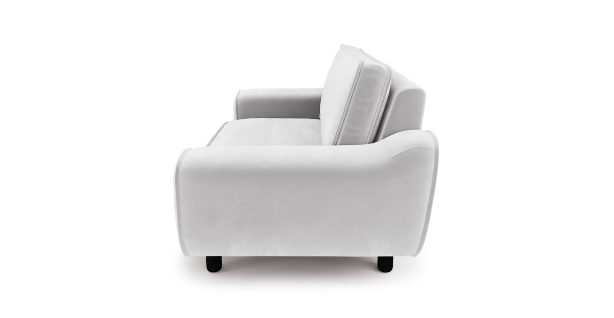 Klem Loveseat Silindir Ahşap Ayak - Kadife