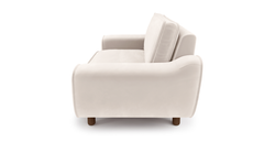 Klem Loveseat Silindir Ahşap Ayak - Kadife