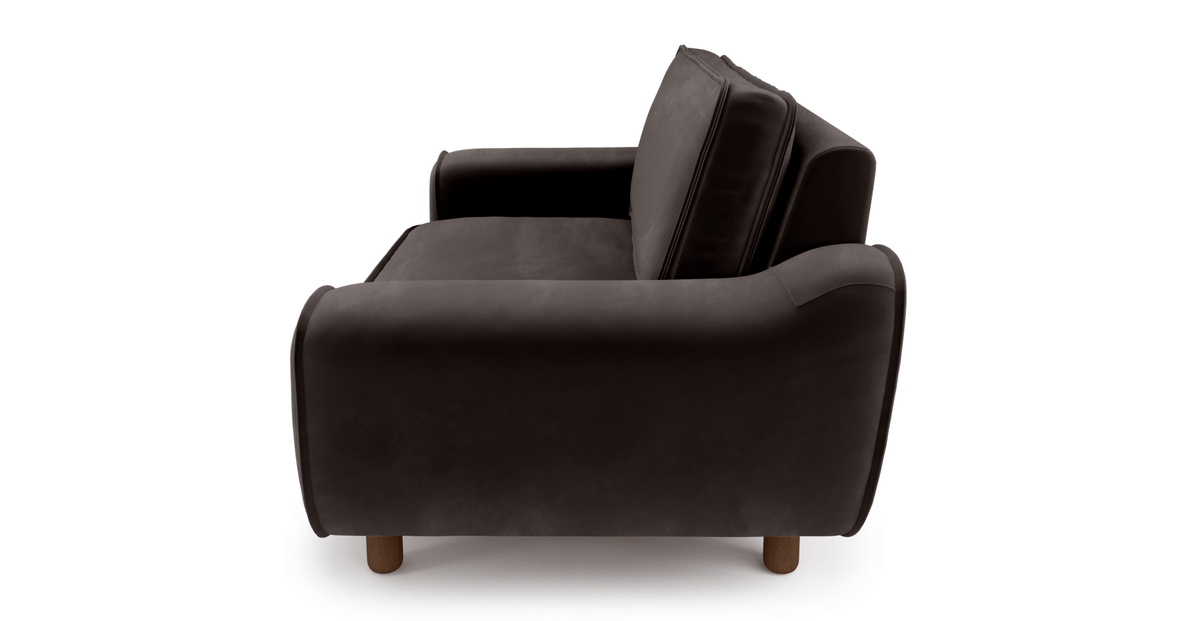 Klem Loveseat Silindir Ahşap Ayak - Kadife