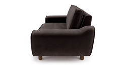 Klem Loveseat Silindir Ahşap Ayak - Kadife