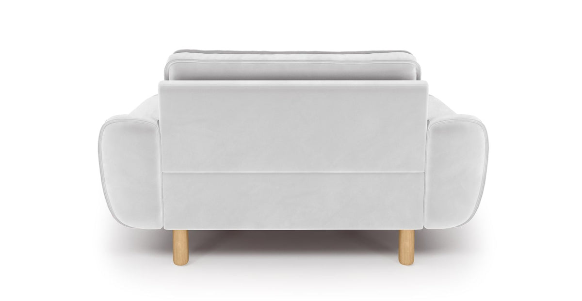 Klem Loveseat Silindir Ahşap Ayak - Kadife
